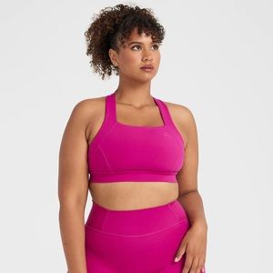 Oner Active TIMELESS SQUARE NECK BRALETTE in Fuchsia
